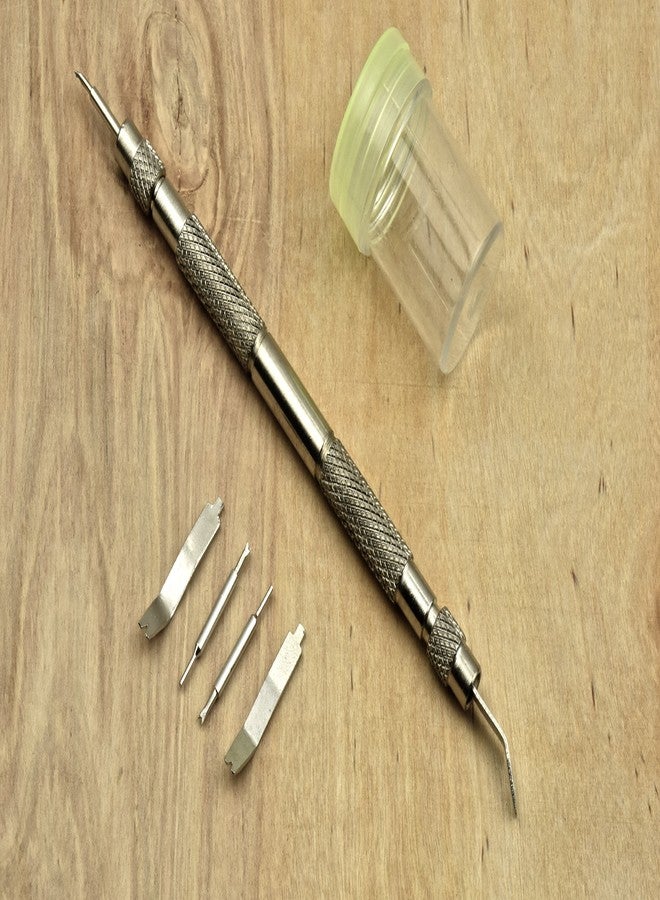 اس اي طقم أدوات زنبرك الساعة من SE مكون من 7 قطع - يتضمن 6 دبابيس قابلة للتبديل وأداة بطول 5 بوصات - مثالي لإصلاح الساعات - JT6203 - Image 2